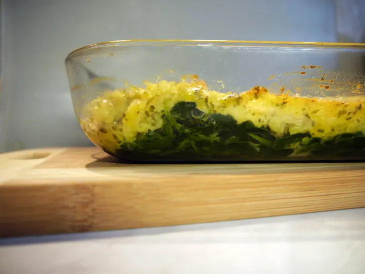 Рыбно-шпинатный гратен с кус-кусом: шаг 7