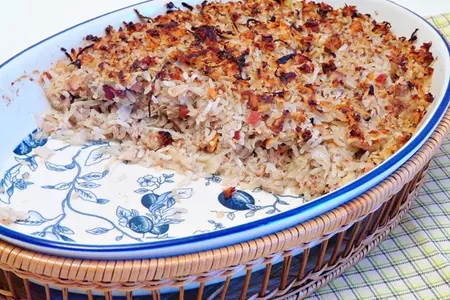 Запеканка из мясного фарша и квашеной капусты.: шаг 6