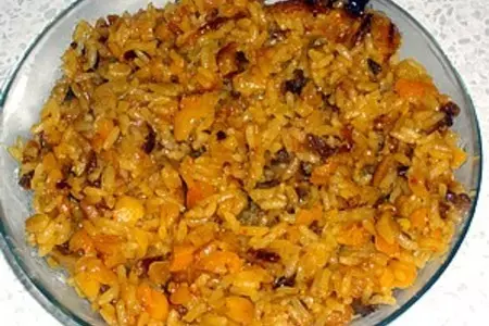 Рисовая запеканка с сухофруктами: шаг 4