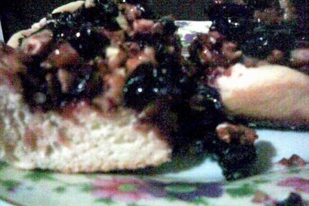 Зимний пирог с орехово-вишневой начинкой (и шепотом: и еще несладкий вкусный вредный пирог ): шаг 9