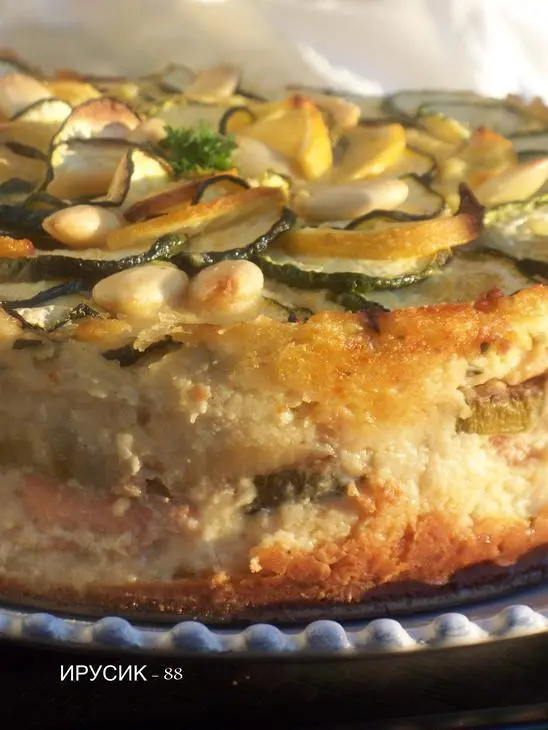 Запеканка картофельная с рыбой и цукини.: шаг 13
