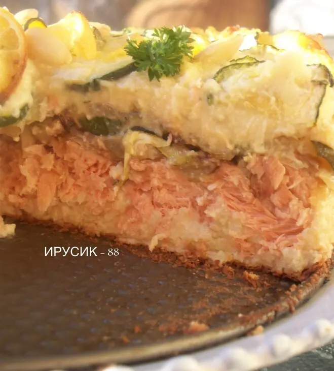 Запеканка картофельная с рыбой и цукини.: шаг 14
