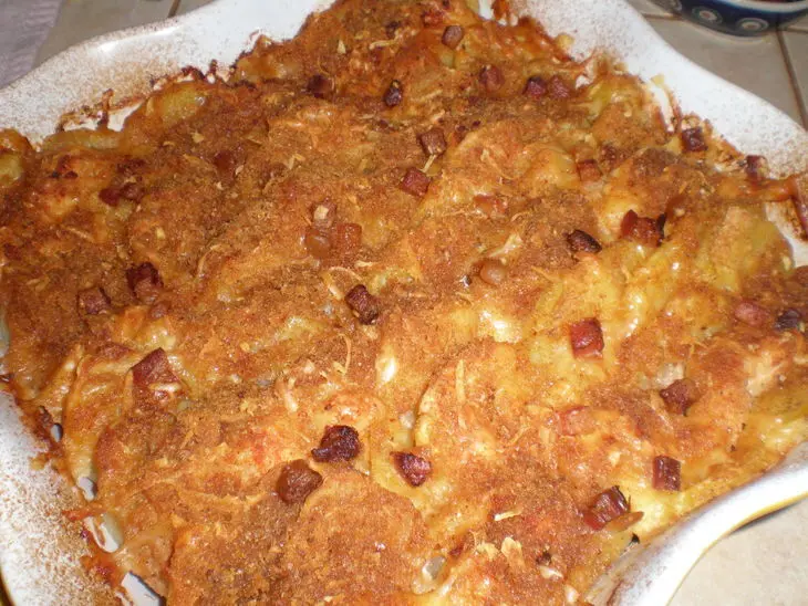 Запеканка из квашеной капусты с курицей и картофелем: шаг 6