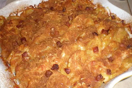 Запеканка из квашеной капусты с курицей и картофелем: шаг 6
