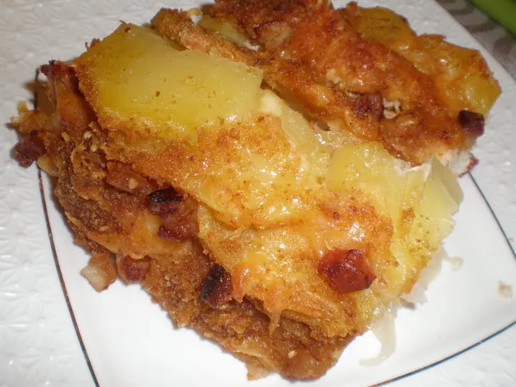 Запеканка из квашеной капусты с курицей и картофелем: шаг 8