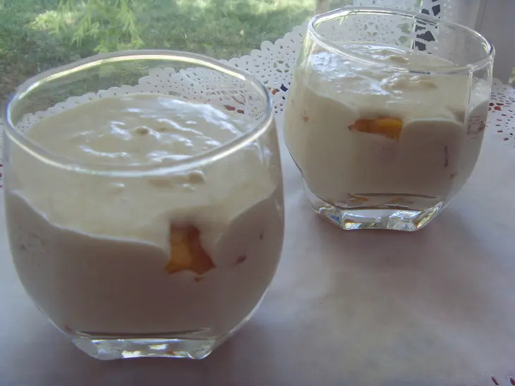 Миндальное бланманже с фруктами.: шаг 7