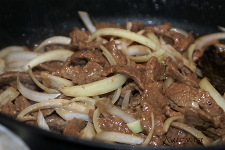 Огурцы с мясом по-корейски: шаг 6