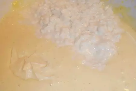 Кексы  творожные с персиками.: шаг 4