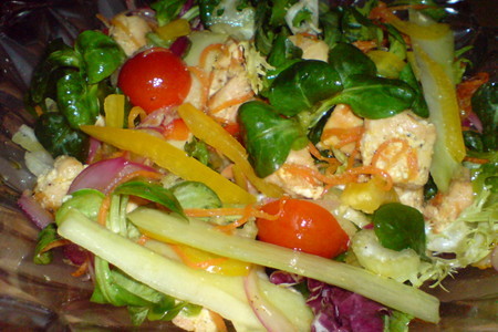 Рыбный салат с овощами: шаг 9