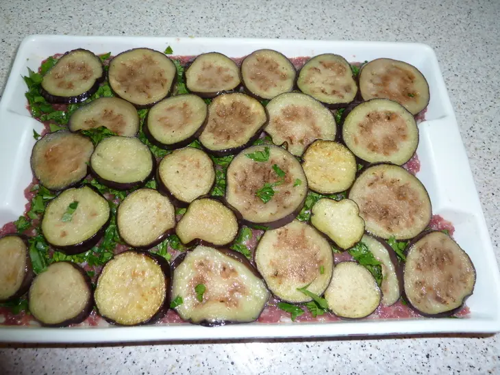 Запеканка мясная с баклажанами и рисом: шаг 7