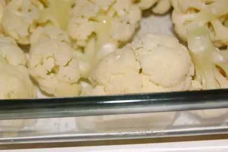 Цветная капуста  под сырным соусом: шаг 1