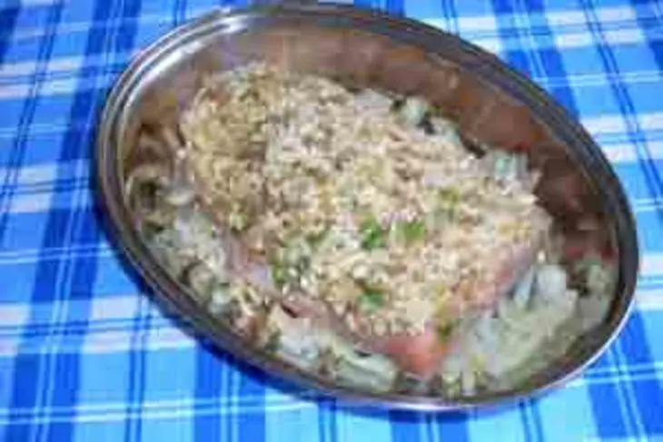 Лосось под ореховой корочкой: шаг 5