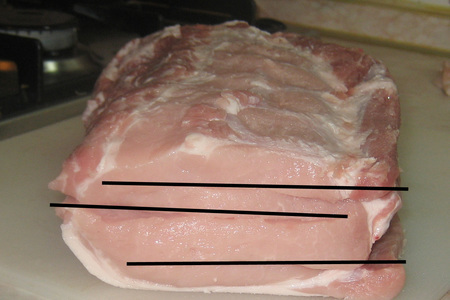 Свинина со шпинатом и сыром дор-блю (для ларисы): шаг 2