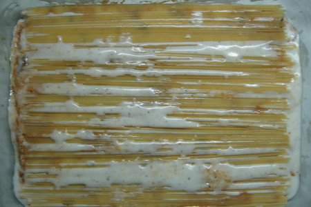 Лазанья из спагетти или макаронная запеканка: шаг 5