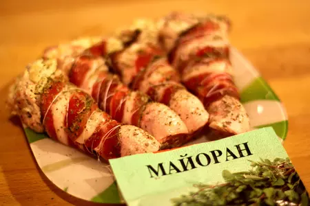 Куриные голени фаршированные, с беконом: шаг 5
