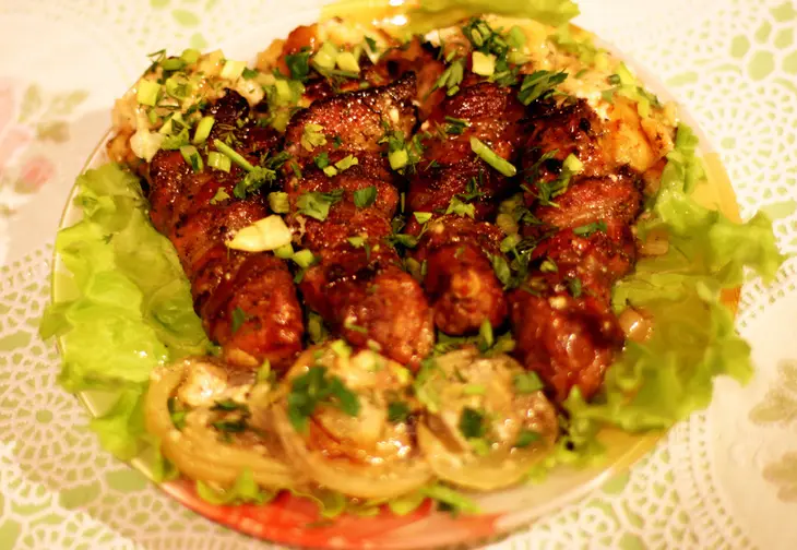 Куриные голени фаршированные, с беконом: шаг 7