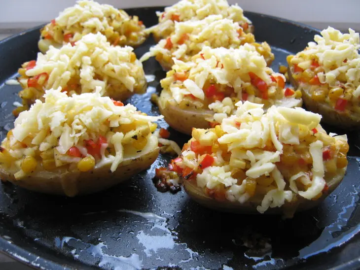 Пицца из картофеля  // potato pizza: шаг 7