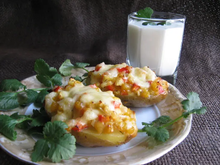 Пицца из картофеля  // potato pizza: шаг 8
