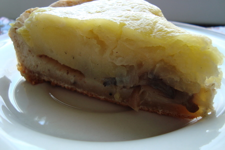 Картофельный пирог с грибами и сыром: шаг 4