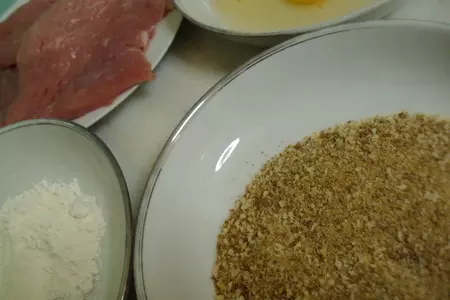 Шницель по-венски  с грибами "карри".: шаг 6