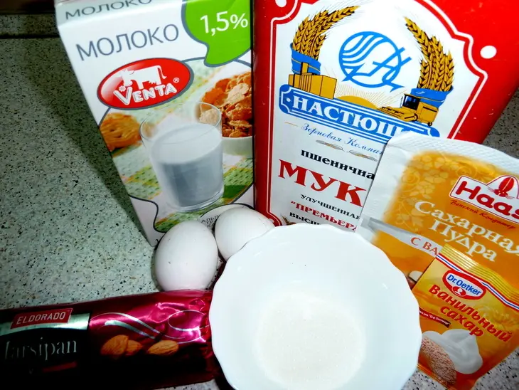 Марципановые вафли с сырным соусом для милы ( ludmila) с благодарностью: шаг 1