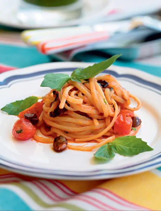Паста лингвине путтанеска (linguine alla puttanesca): шаг 1