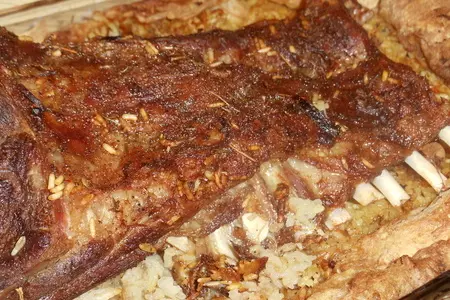 Баранина с рисом запечённая в  духовке: шаг 7