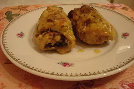Куриные рулетики с грибами.: шаг 2