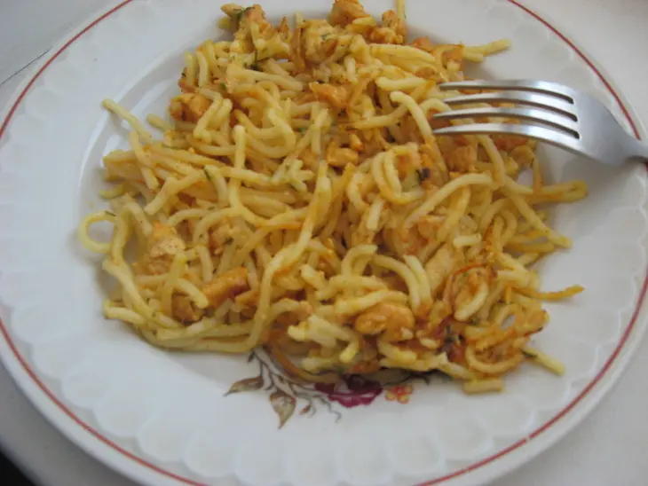 Кремовая паста с курицей: шаг 3