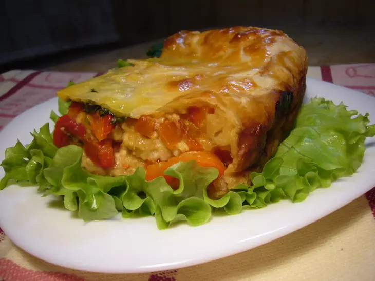 Ооочень сырный пирог с печёными перцами.: шаг 1