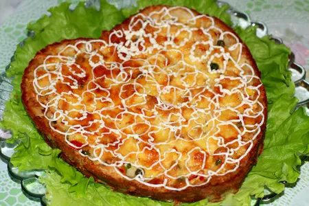 Куриный пирог с "гавайской" начинкой.: шаг 8