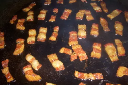 Паста джигли c зелёным горошком и соусом карбонара: шаг 5