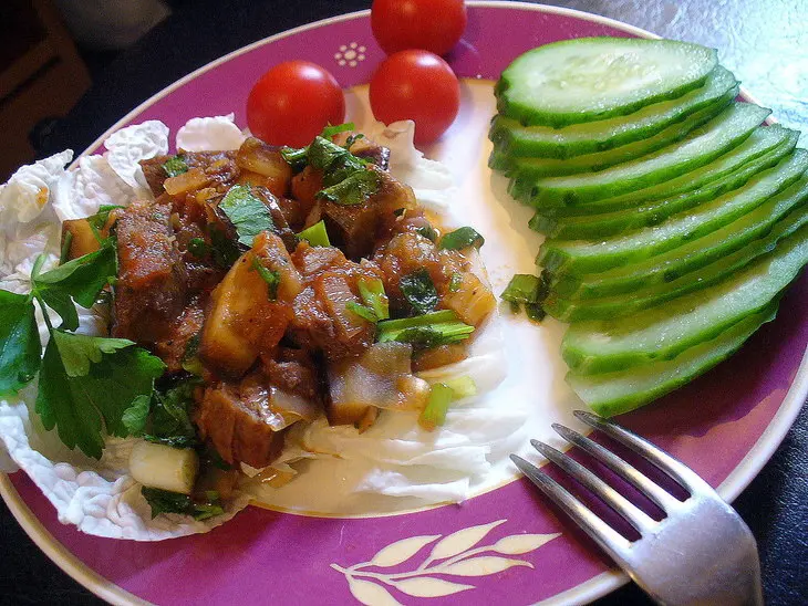 Любимое мяско с баклажанами: шаг 7