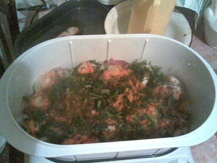 Скумбрия в пароварке: шаг 3
