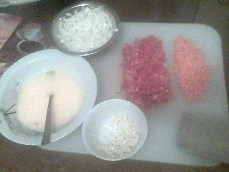 Жареный рис с овощами: шаг 1