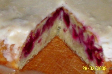 Сметанный пирог с малиной: шаг 6