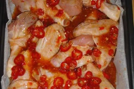 Острые куриные крылышки в азиатском соусе: шаг 4