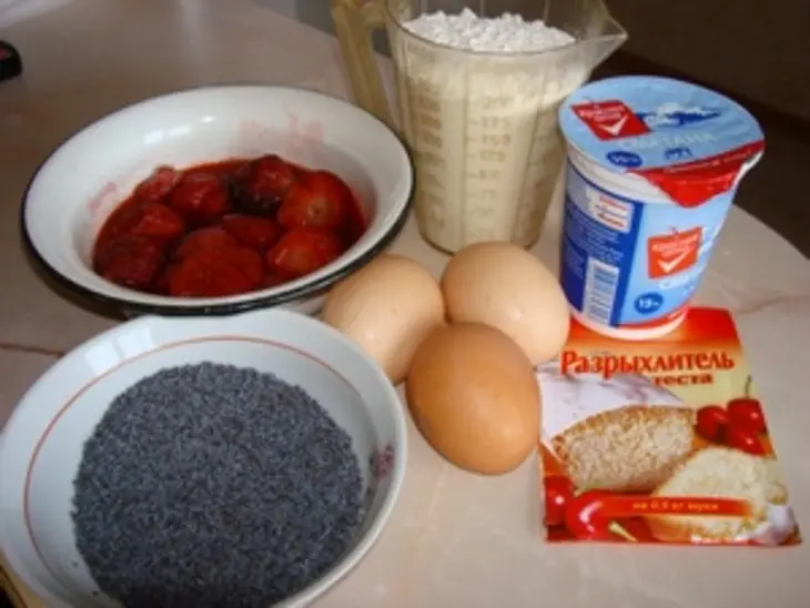 Кекс "красная шапочка": шаг 1