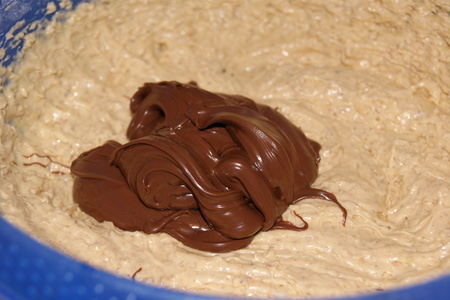 "милопита"-яблочный пирог с шоколадной пастой: шаг 2