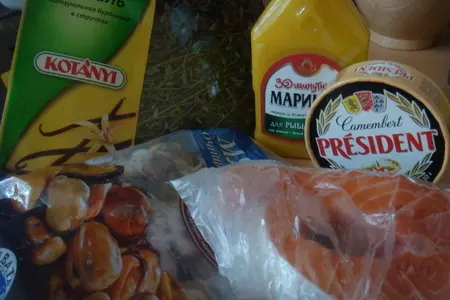 Паста под соусом бешамель с мидиями и маринованным лососем (приготовленным необычным способом!): шаг 2