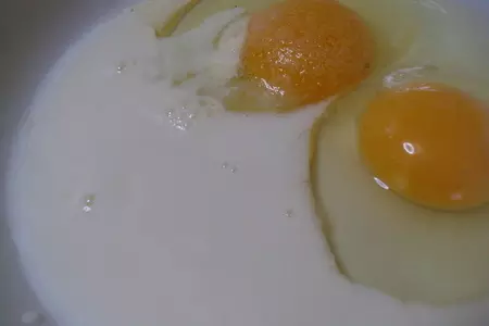 Гренки - а-ля оладьи с яблоками.: шаг 4