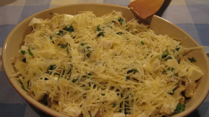 Челлентани(cellentani) с индейкой под сырной шубкой: шаг 7