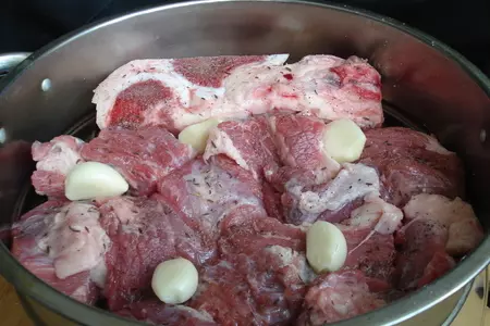 Паровой нутовый суп с мясом и овощами (дуэль): шаг 3