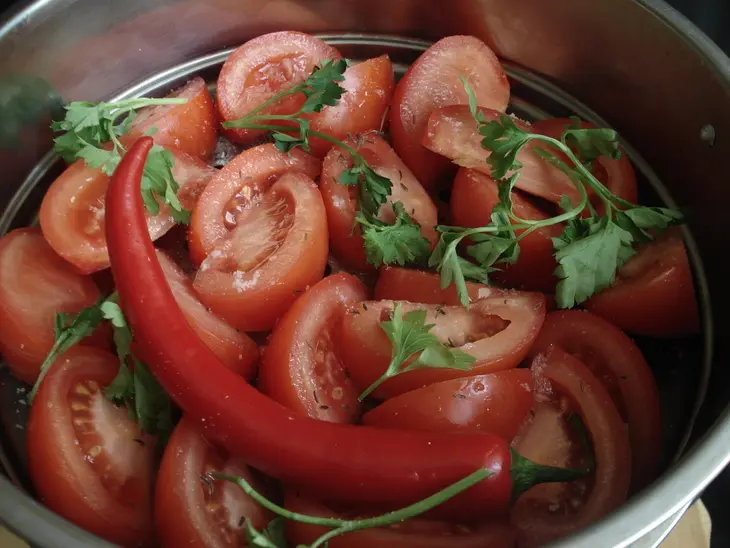 Паровой нутовый суп с мясом и овощами (дуэль): шаг 5