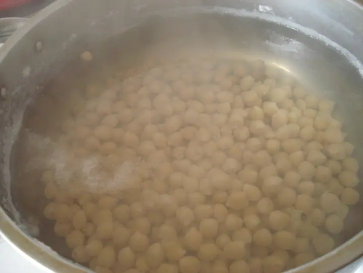 Паровой нутовый суп с мясом и овощами (дуэль): шаг 7