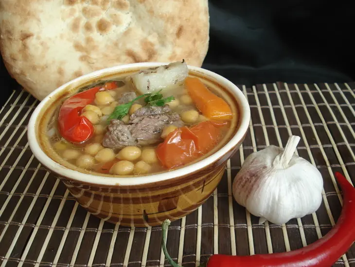 Паровой нутовый суп с мясом и овощами (дуэль): шаг 16