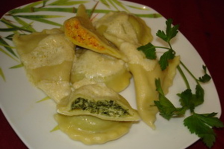 Равиоли со шпинатом, морковью и рикоттой под сливочно-лимонным соусом или же обед по итальянски.: шаг 16
