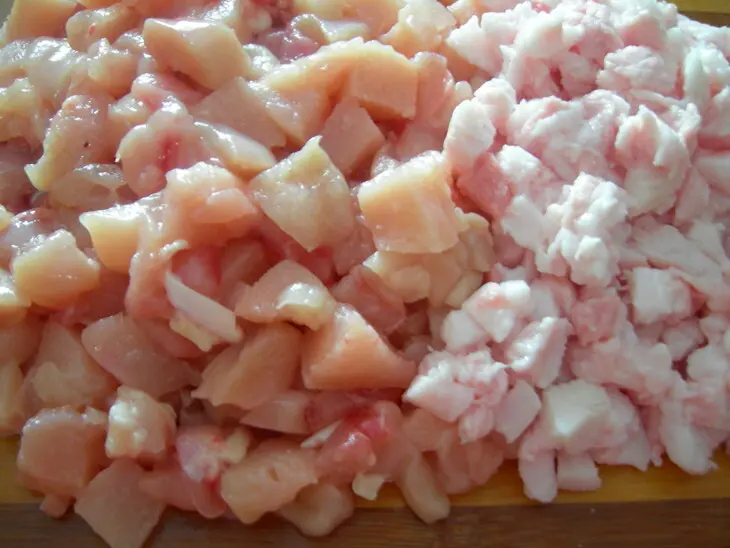 Домашняя куриная колбаса: шаг 1