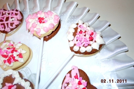 Сердечное печенье  для школьных друзей  ко дню св.валентина: шаг 2