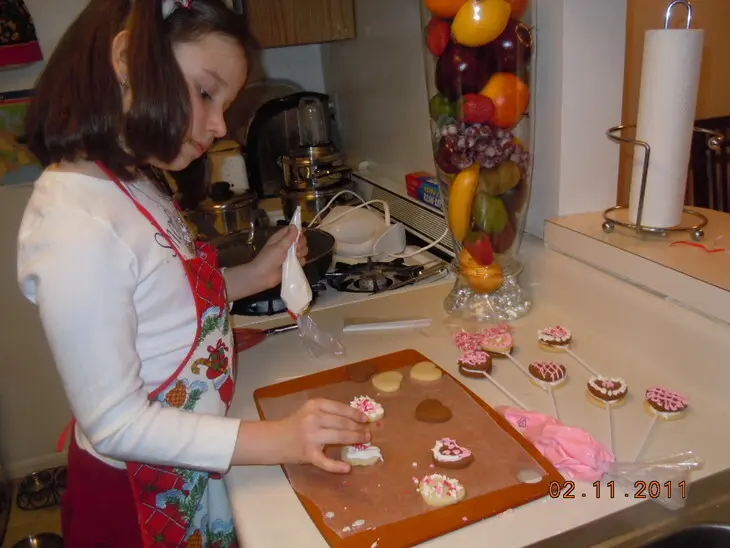 Сердечное печенье  для школьных друзей  ко дню св.валентина: шаг 3